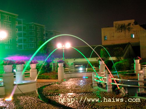 东城水岸花园玻光喷泉