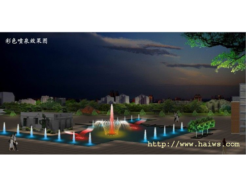 2014年连云港彩色音乐喷泉工程